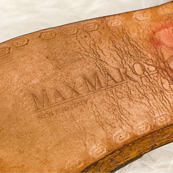 🍋 Max Maros • Women’s Leather & Cork Sandals Size EU 35 - Picture 10 of 10
